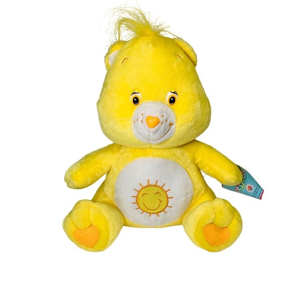 Vintage Care Bear Y2K 2004 Funshine Yellow Sunshine 13” Plush Stuffed Animal Tag - Picture 11 of 12